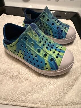 Skechers Kids Blue and Green Slip-On Shoes